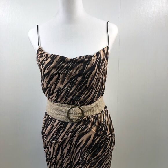 ASOS NWT Animal Print Mini Dress Size 6 - Picture 4 of 9